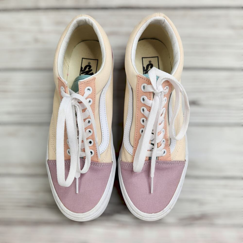 Vans Retro Pastel Block Old School Shoe Multicolor (Men 8/Women 9.5) Unisex